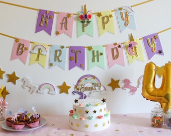 Banniere Anniversaire Fille Etsy France