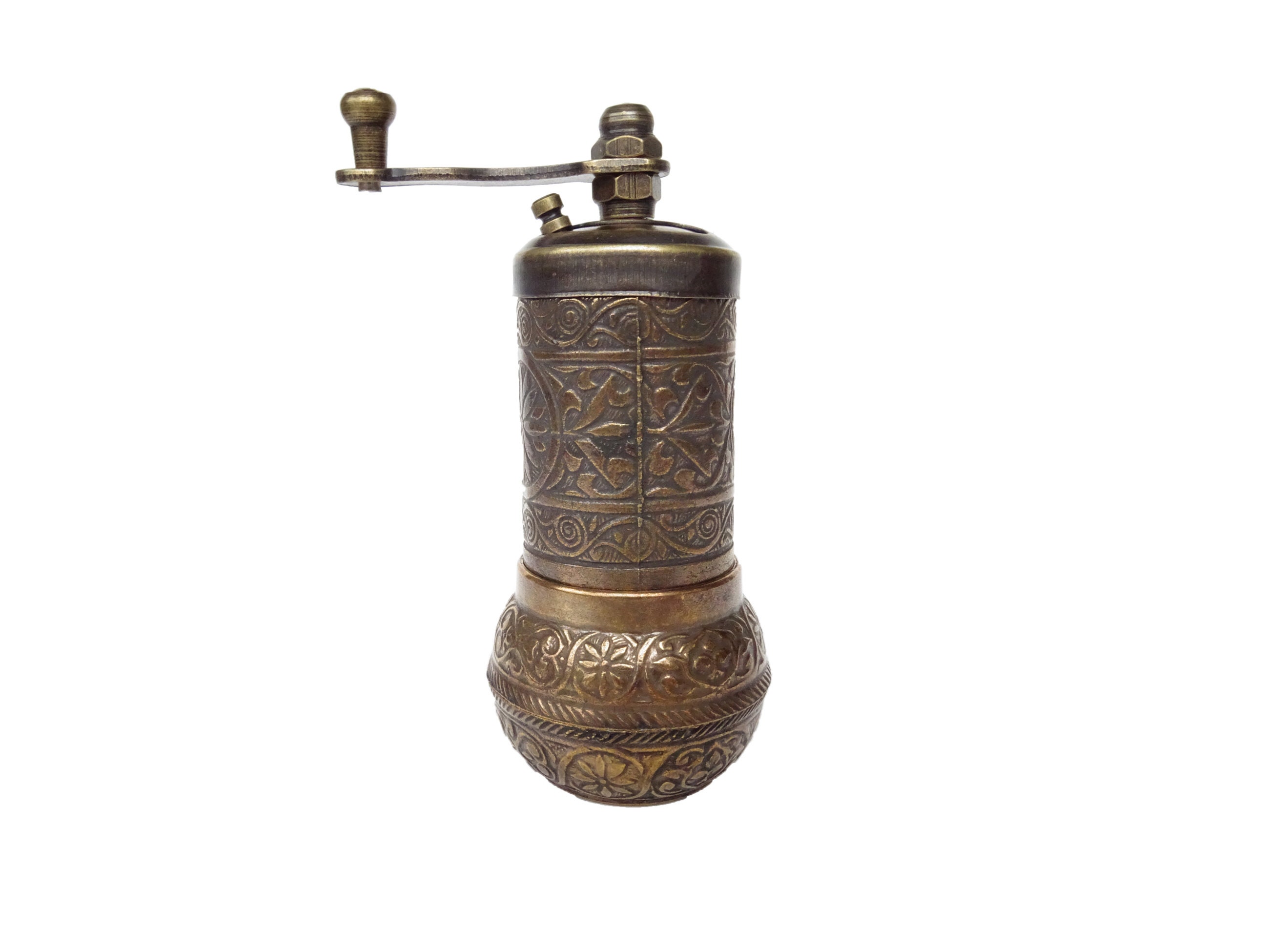 Handmade Turkish Brass Pepper Mill Coffee Grinder Pepper Etsy Australia