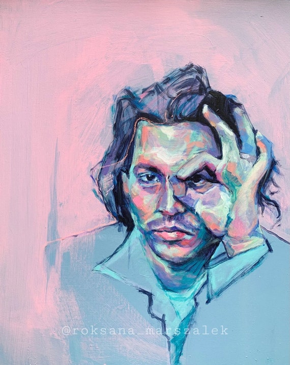 Johnny Depp ORIGINAL PAINTING Etsy