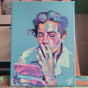 Cole Sprouse Riverdale - ORIGINAL PAINTING Jughead Jones