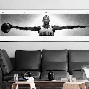 poster di Michael Jordan Wings incorniciato