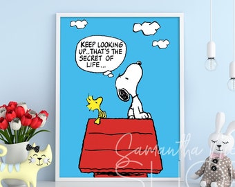 Snoopy Looking Up Etsy