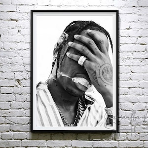 Travis Scott .  Cartel imprimible. Descarga digital.