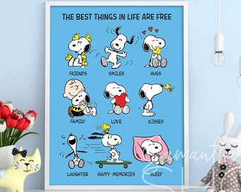 Peanuts Poster Etsy