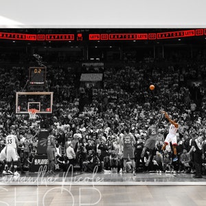 El increíble disparo de Kawhi Leonard.  13/05/19 Juego 7 Raptors vs. 76ers Cartel imprimible