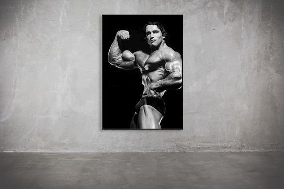 Arnold Schwarzenegger Single Bicep Pose Classic Printable Etsy