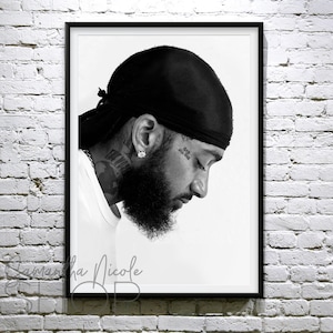 Nipsey Hussle.  Printable Poster. Digital download.