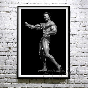 Arnold Schwarzenegger Freestyle Single Arm Pose / Classic / Cartel imprimible