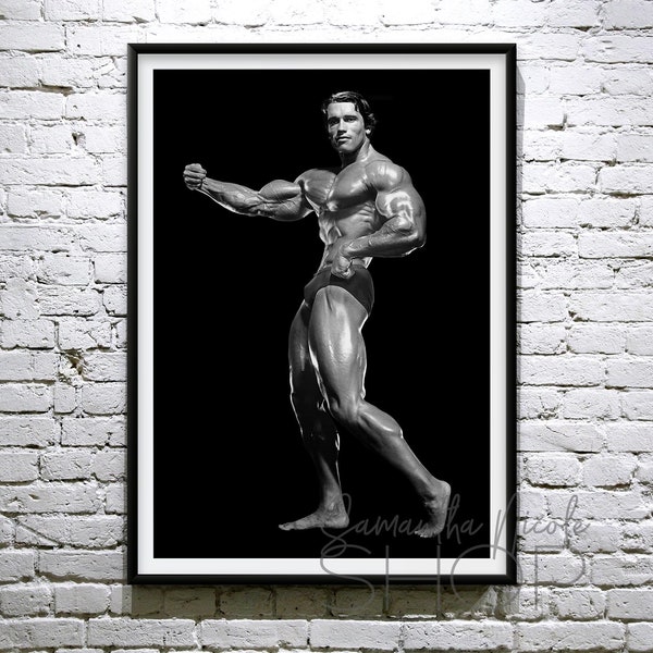 Arnold Schwarzenegger Freestyle Single Arm Pose  | Classic | Printable Poster