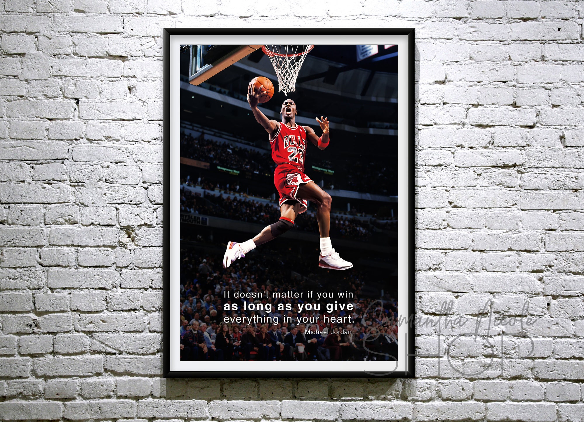 Michael Jordan Poster, Basketball Poster