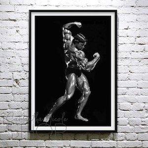 Arnold Schwarzenegger Freestyle Pose Double Bicep Classic / Poster stampabile