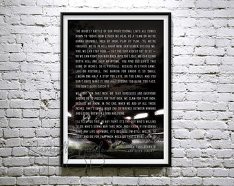 Inch by Inch Any Given Sunday Speech Al Pacino Any Given Sunday Poster