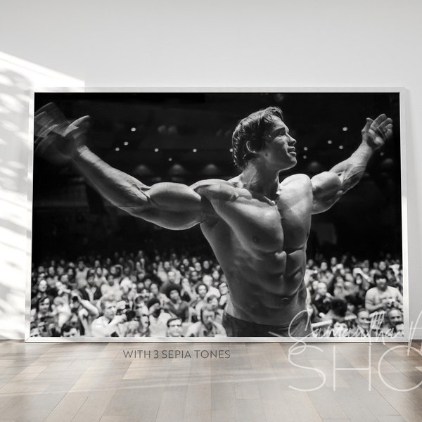 Arnold Schwarzenegger Mr Olympia 1974 Printable Poster