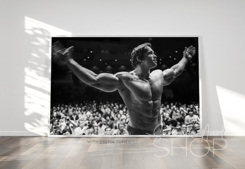 Arnold Schwarzenegger Mr Olympia 1974 Printable Poster | Etsy UK