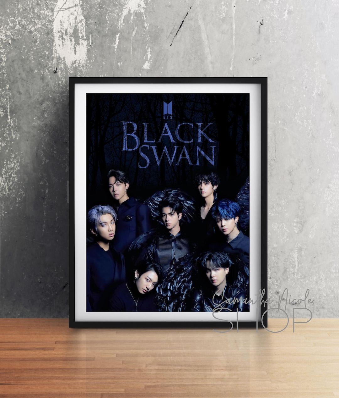 BTS Black Swan Official Merch Pouch/Scarf/Shirt/Tissue Case