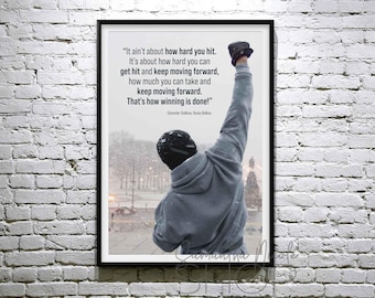 Rocky Balboa Motivational Poster, Quotes.  Downloadable, Printable poster.