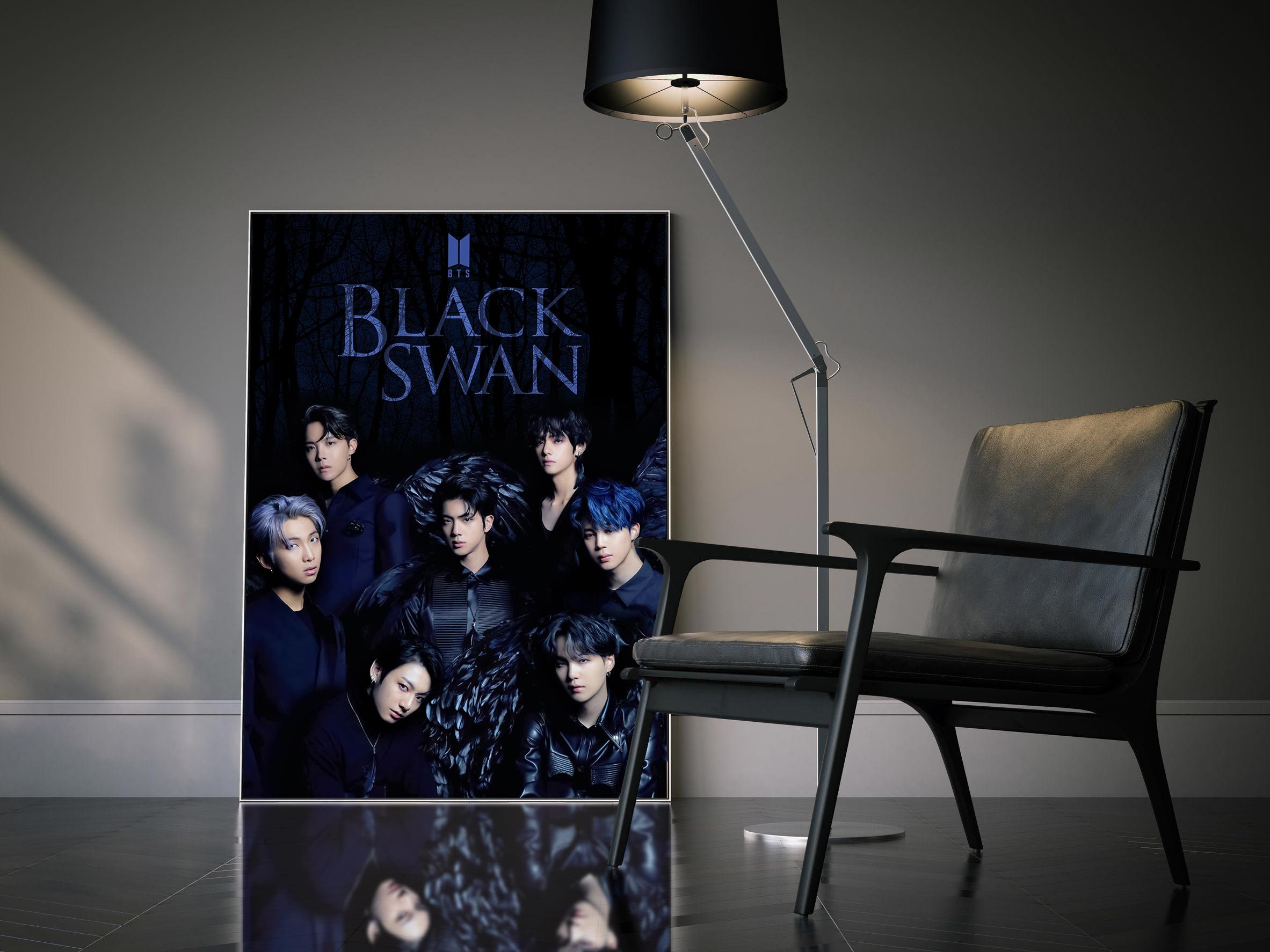 BTS Black Swan KPOP Jungkook Jin Suga J-Hope RM Jimin | Etsy