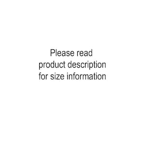K&ouml;nnte beinhalten: Text auf wei&szlig;em Hintergrund mit der Aufschrift: "Bitte lesen Sie die Produktbeschreibung f&uuml;r Gr&ouml;&szlig;eninformationen."