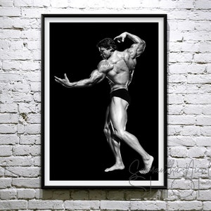 Arnold Schwarzenegger Klassische Freestyle Pose | Druckbare Poster