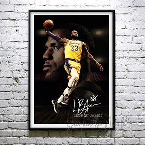 LeBron James. Wand-Dekor druckbare Poster