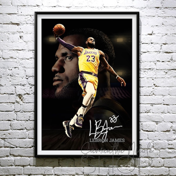 LeBron James. Wall Decor Printable Poster