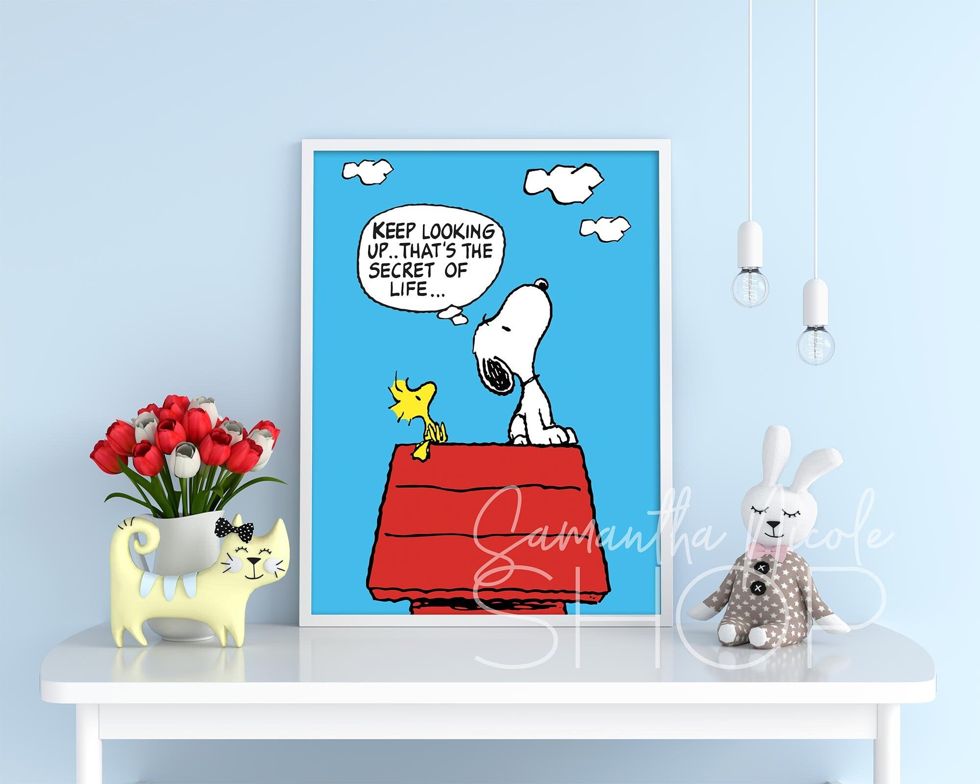 Snoopy And Woodstock Keep Looking Up That S The Secret Etsy
