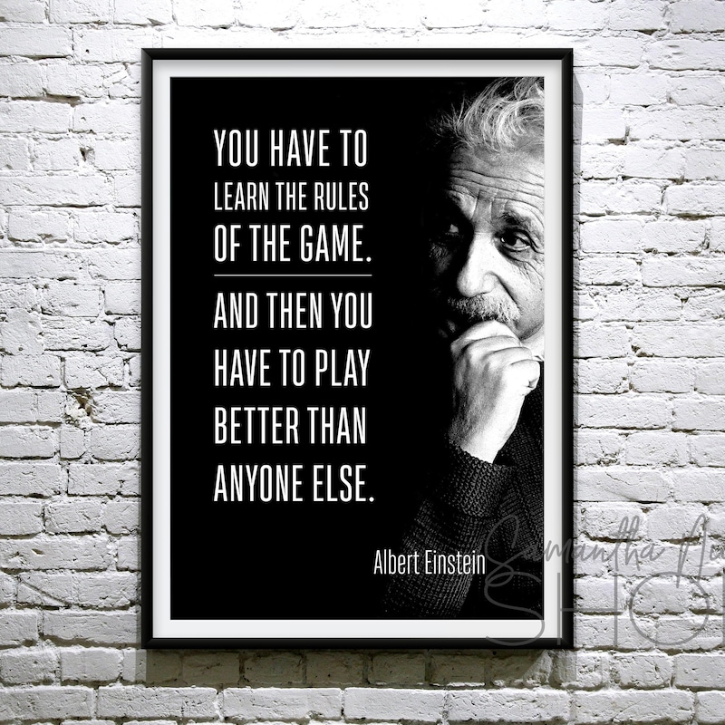 Einstein Quotes Posters - Etsy