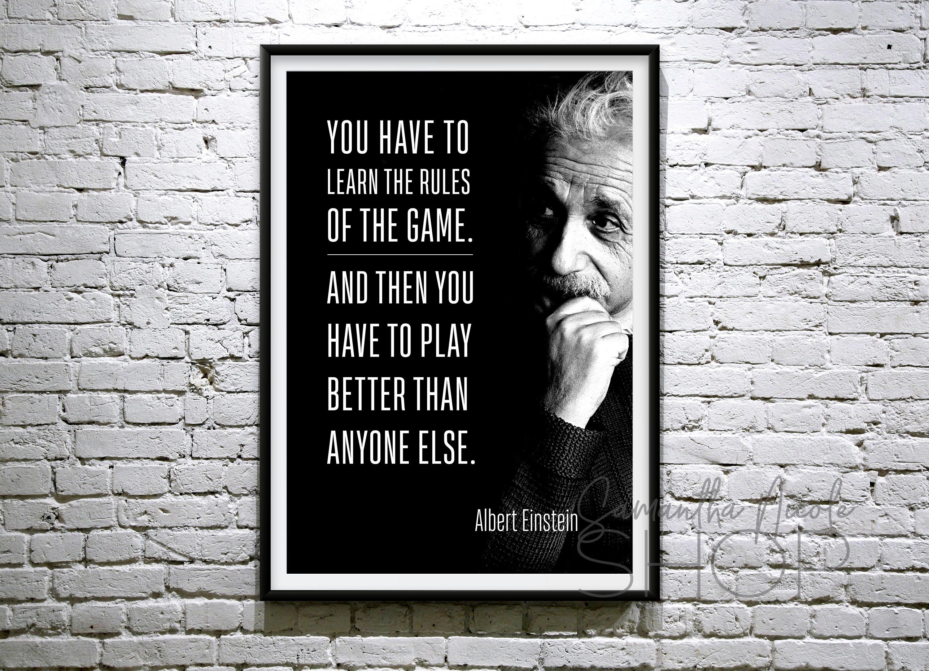 Learn the rules of the game; then play better than everyone else
