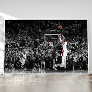 Damian Lillard buzzer-beater shot / Portland Trail Blazers' vs Oklahoma City Thunder 23 aprile 2019 / Poster stampabile