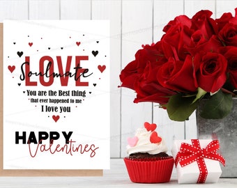 Soulmate Valentines Day Card Love Valentines Day Card vday - Etsy Soulmate Valentines Day Card Love Valentines Day Card vday - Etsy