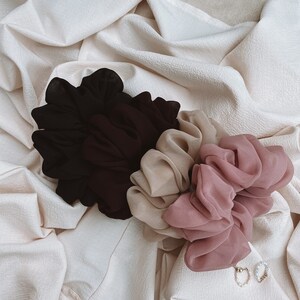 XL Chiffon Scrunchie Collection (PACK OF 4)