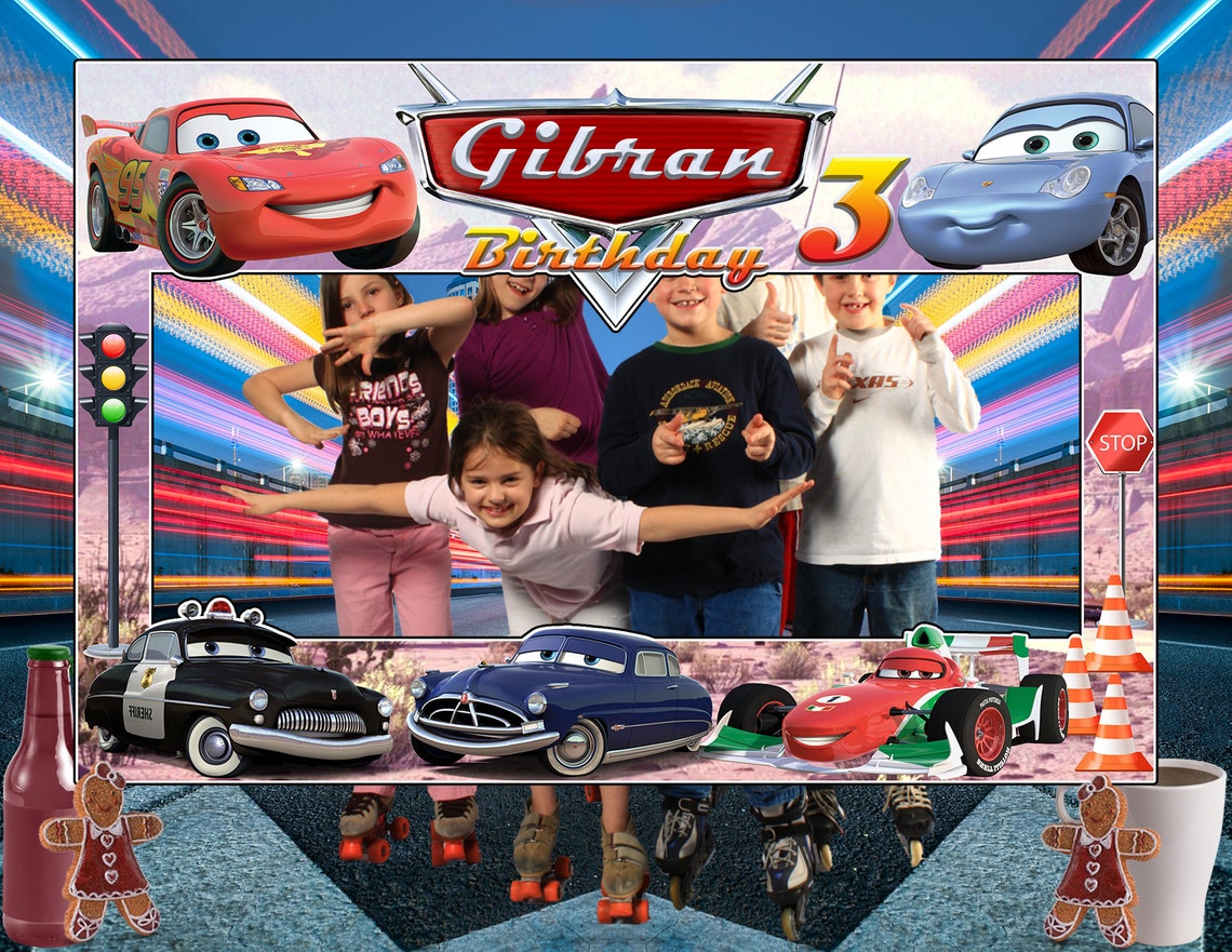 Cars Photo Booth, Cars Photo Booths, Cars Selfie Frame, Cars Photo Prop, Cars Birthday, Digital
