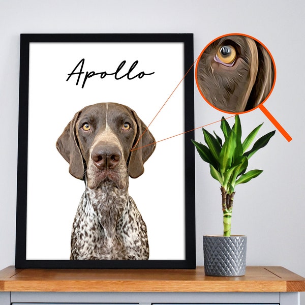 Custom Pet Portrait Digital File | Pet Portrait Illustration | Digital Pet Portrait | Printable Art | Custom Pet Design | Personalized Dog