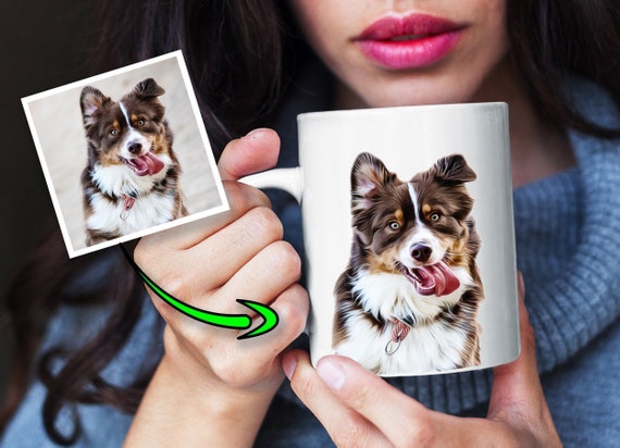 Custom coffee mug Dog portrait, Custom dog mug, custom dog portrait, dog portrait custom, custom dog, custom mug, custom pet portrait