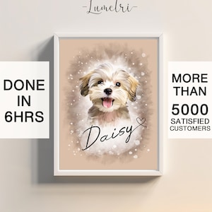 Dog Portrait, Pet Wall Art, dog dad gift, Cat Portrait, Dog Painting, cat mom gifts, Pet Portrait, Custom Pet Portrait, dog mom gift