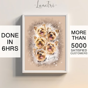 Yorkie gifts, yorkie drawing, yorkie memorial, Custom Pet Portrait, loss of dog gift, pet loss gifts, dog mom gift, Cat Portrait