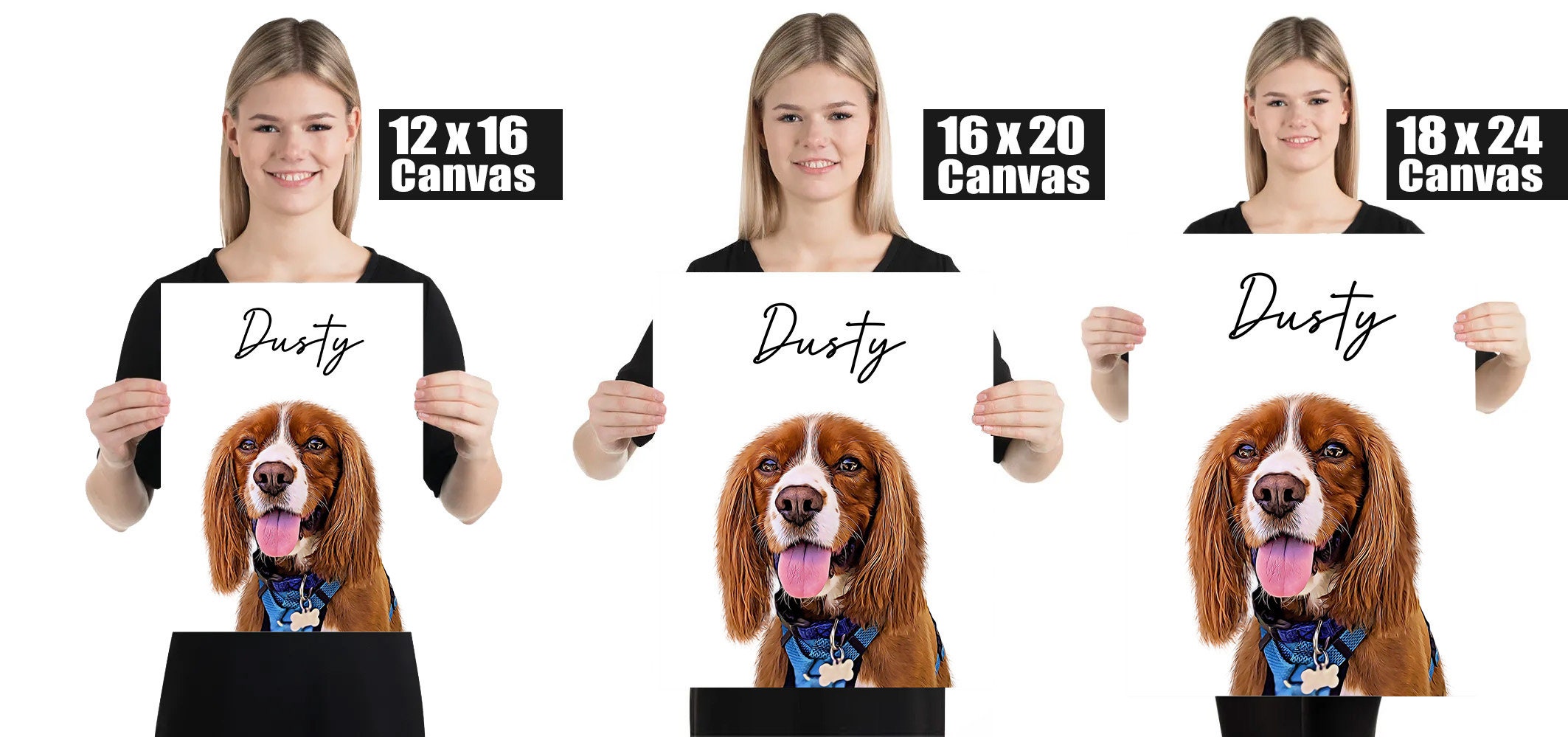 Personalized Dog Portrait From Photo, Custom Dog Portrait From Photo ...