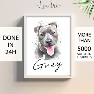Custom Dog Painting | Peekaboo | Pet Portrait | Dog Portrait | Pet Painting