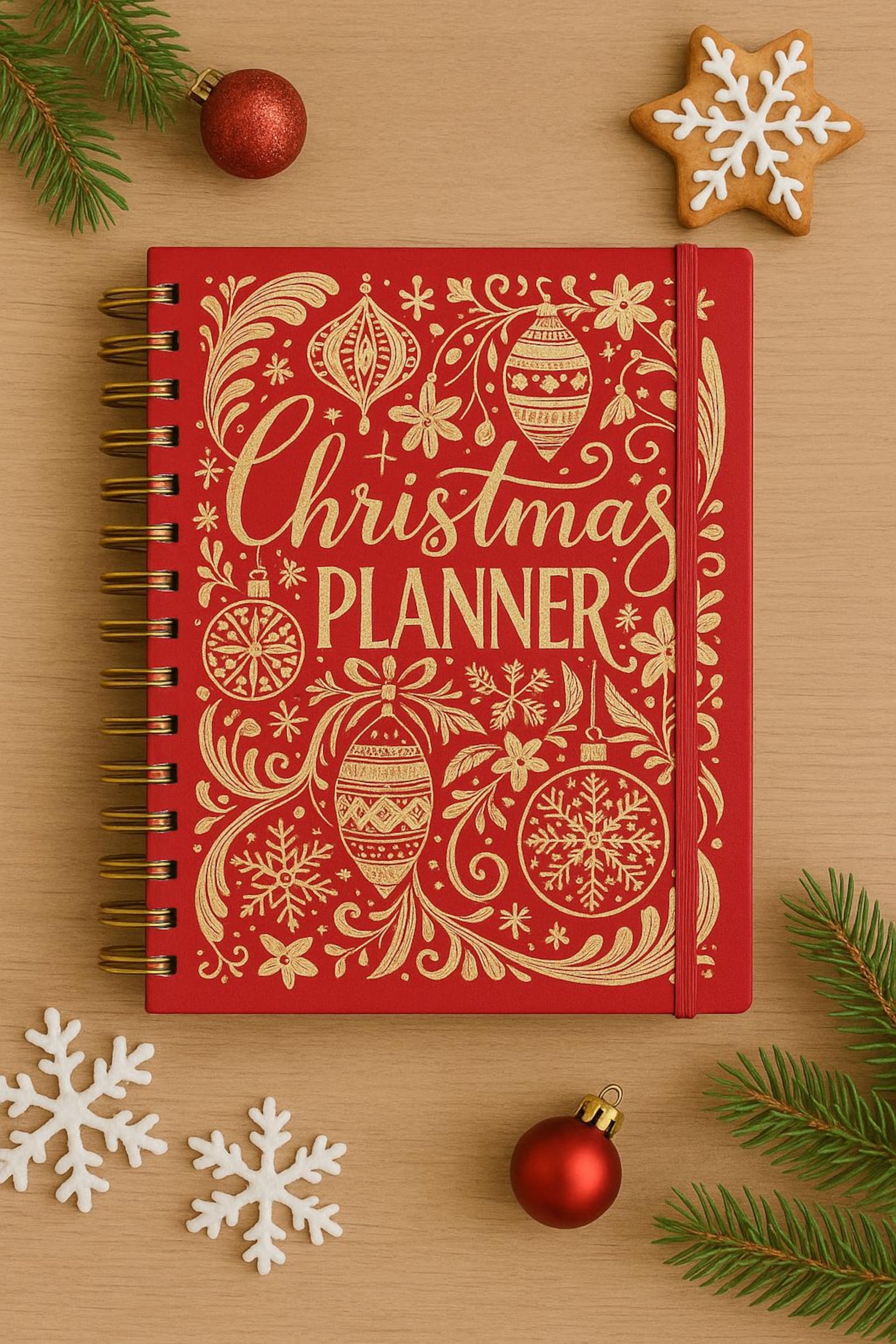 Christmas Planner 5 year Notebook