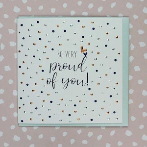 So Very Proud Of You-KAART /Vriendschapskaart /Lege kaarten/Trots op je-kaarten / Well Done-kaarten/Luxekaarten/Wenskaarten/Kaarten voor vrienden