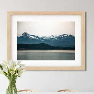 Alaska Photography Wall Art, Coastal Mountains Landscape Photograph, Inside Passage, Alaska