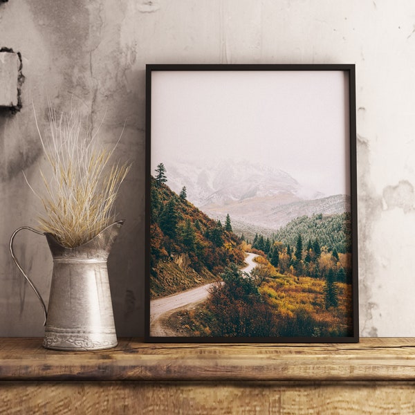 Road To Kebler Pass Colorado Print, Mountain Wall Art, Colorado Photography, Crested Butte, Autumn Color Home Decor