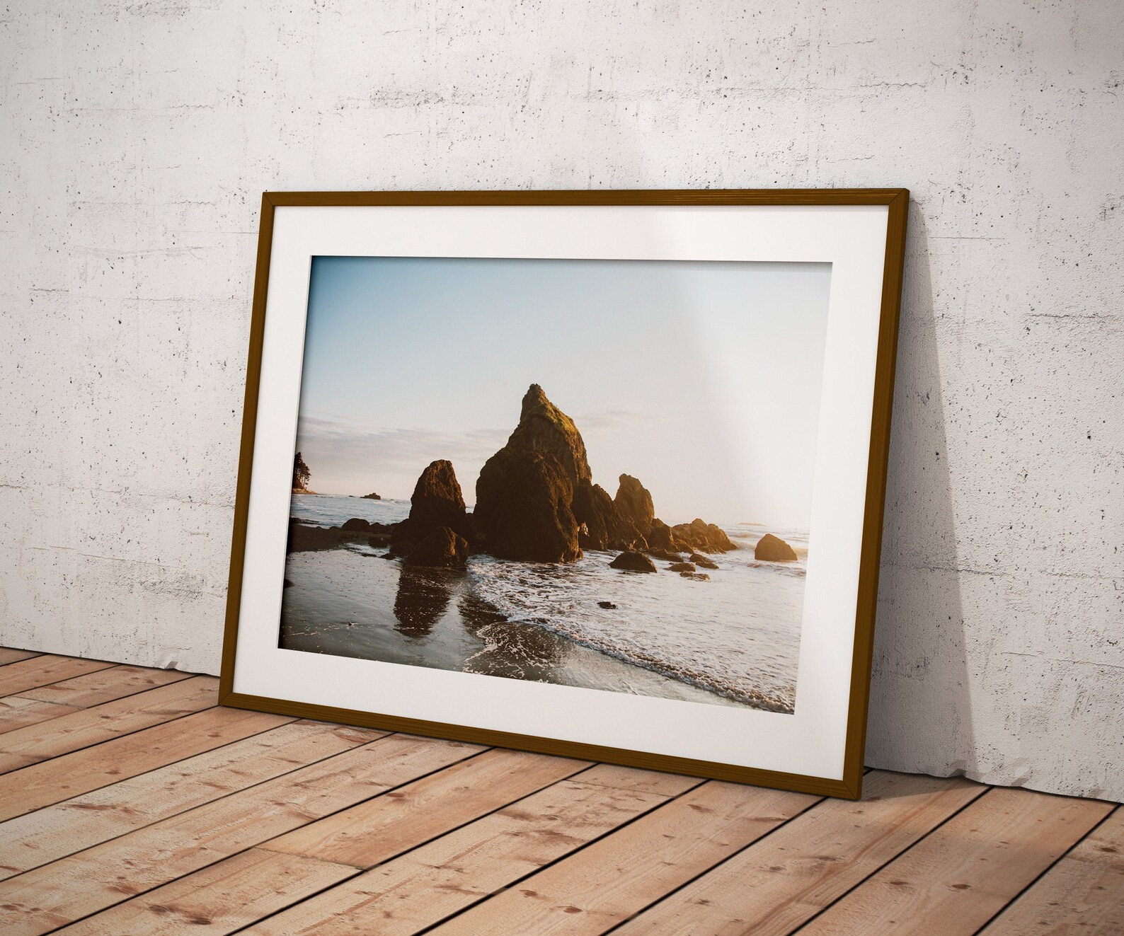West Coast Print, National Park Print, Pastel Sunset, Ruby Beach