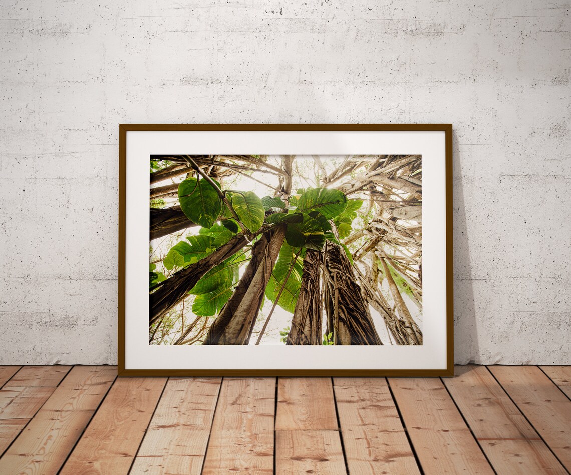 Printable Tropical Hawaiian Wall Art Boho Jungle Wall Art Etsy