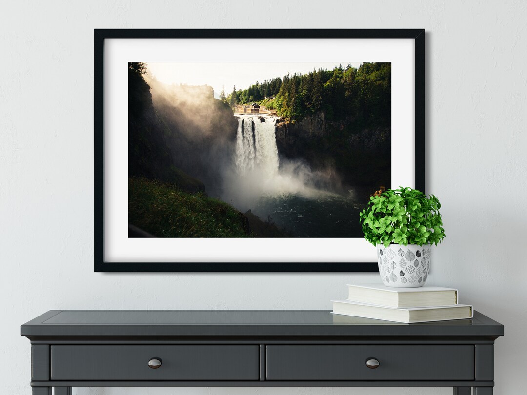 Snoqualmie Falls Washington Waterfall Photo Print Pacific - Etsy