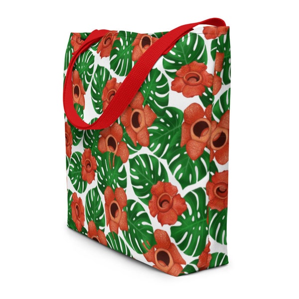 Rafflesia x Monstera Beach Bag