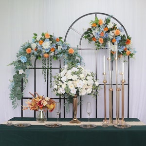 Wrought Iron Wedding Arch: Backdrop Stand, Stage Screen (2.2mx1m/1.8mx0.8m)