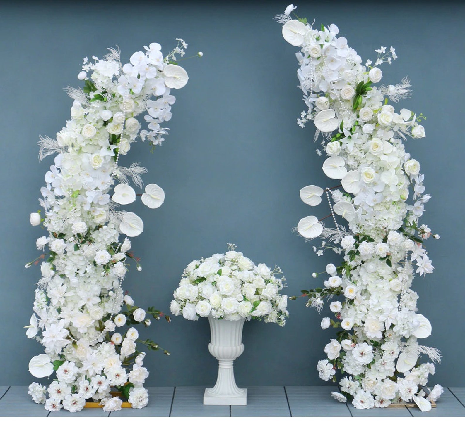 Flower Arrangement Set Wedding Arch Decoration Party Arc Moon Etsy