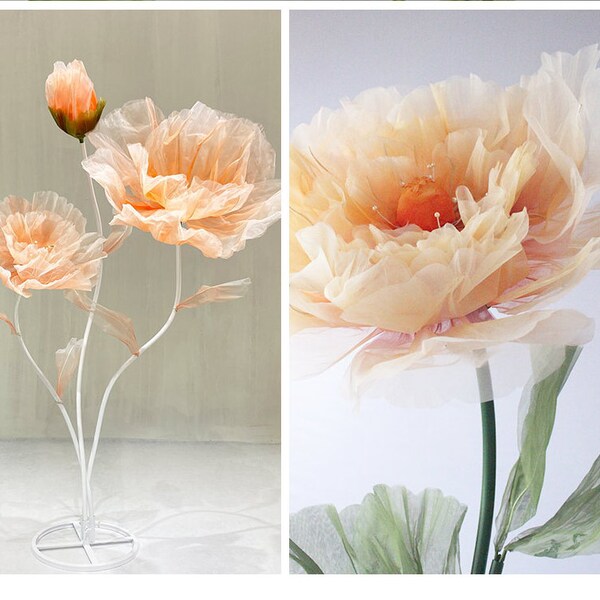 Giant Silk Flower Etsy