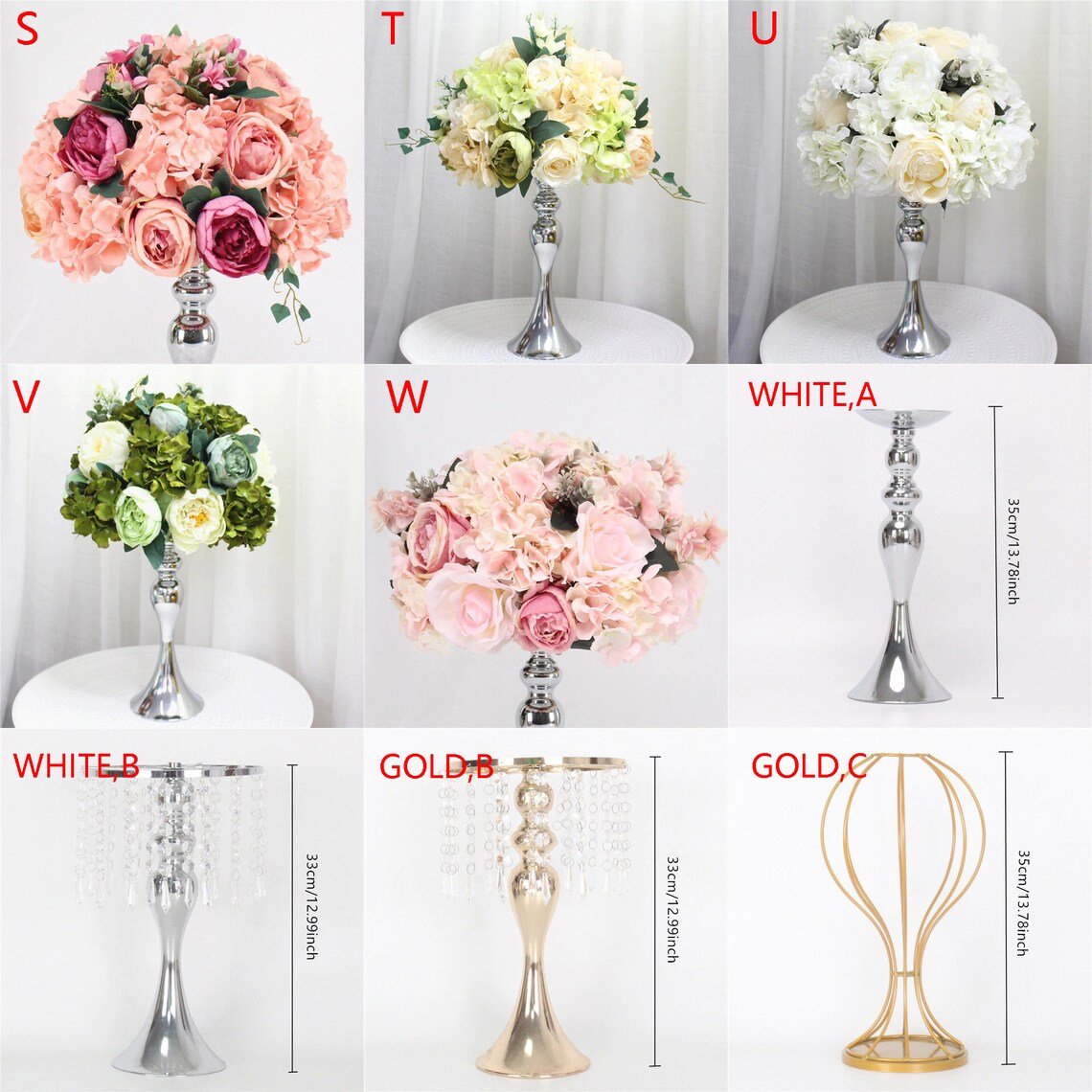 Custom 35cm silk peonies artificial flower ball centerpieces Etsy